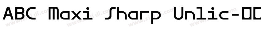 ABC Maxi Sharp Unlic字体转换 ABC Maxi Sharp Unlic字体转换